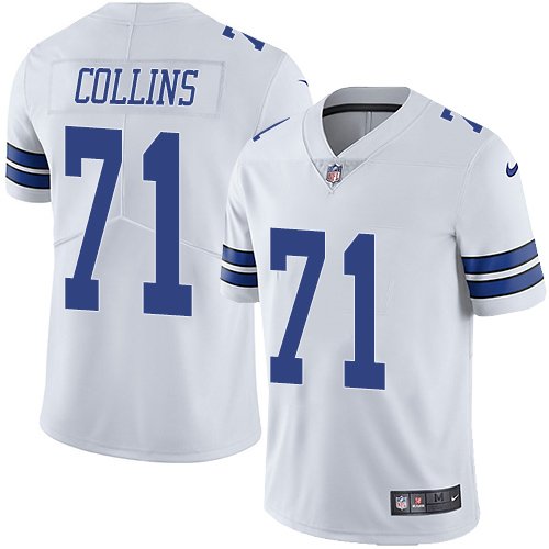 Nike Cowboys #71 La'el Collins White Stitched NFL Vapor Untouchable Limited Jersey - DLC282