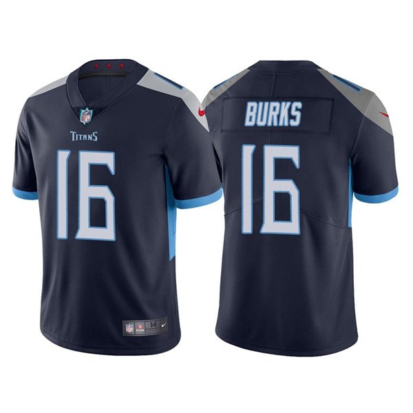 Navy Tennessee Titans #16 Treylon Burks Vapor Untouchable Stitched Jersey - TNT238