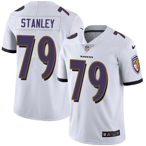 Nike Ravens #79 Ronnie Stanley White Stitched NFL Vapor Untouchable Limited Jersey - BRJ101