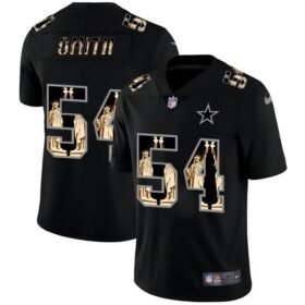 Dallas Cowboys #54 Jaylon Smith Carbon Black Vapor Statue Of Liberty Limited NFL Jersey - DLC361