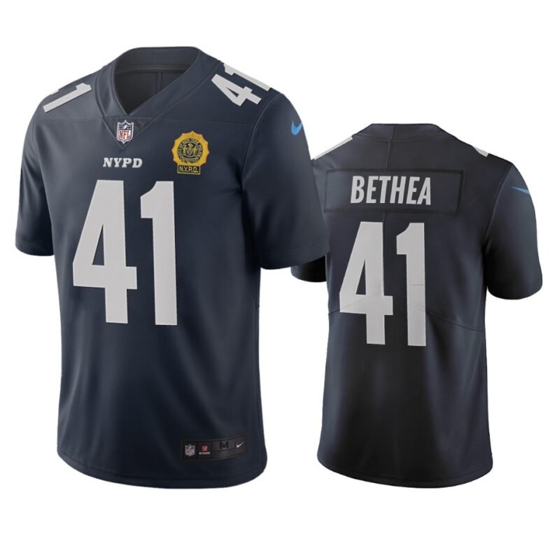 New York Giants #41 Antoine Bethea Navy Vapor Limited City Edition NFL Jersey - NYG153