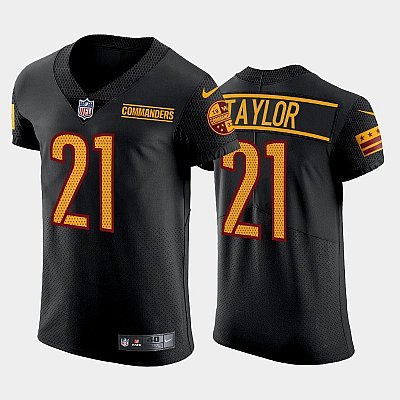 Black Washington Commanders #21 Sean Taylor Vapor Elite Stitched Jersey - WAC25