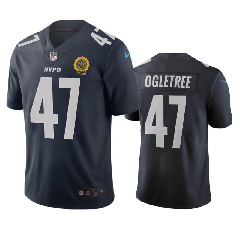 New York Giants #47 Alec Ogletree Navy Vapor Limited City Edition NFL Jersey - NYG89