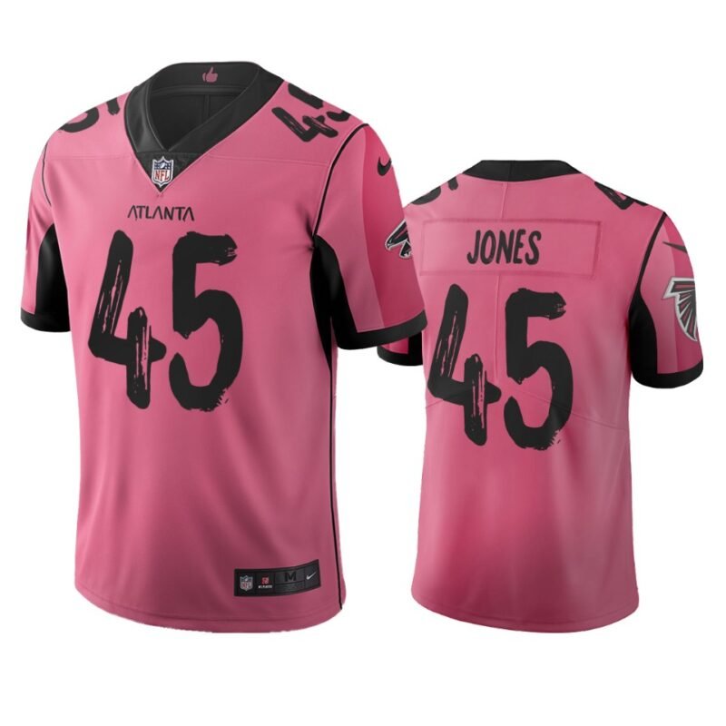 Atlanta Falcons #45 Deion Jones Pink Vapor Limited City Edition NFL Jersey - AFJ227
