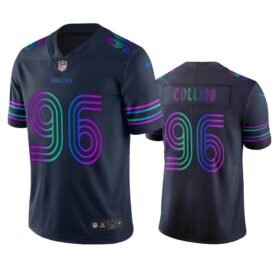 Dallas Cowboys #96 Maliek Collins Navy Vapor Limited City Edition NFL Jersey - DLC320