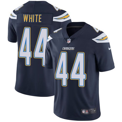 Nike Chargers #44 Kyzir White Navy Blue Team Color Stitched NFL Vapor Untouchable Limited Jersey - LCJ161