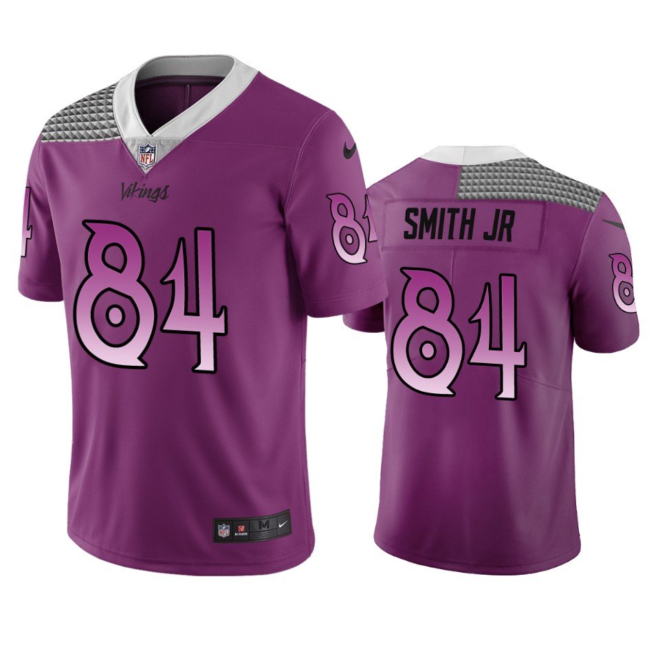 Minnesota Vikings #84 Irv Smith Jr. Purple Vapor Limited City Edition NFL Jersey - MVJ122