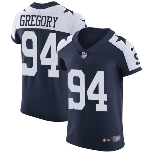 Nike Cowboys #94 Randy Gregory Navy Blue Thanksgiving Stitched NFL Vapor Untouchable Throwback Elite Jersey - DLC435