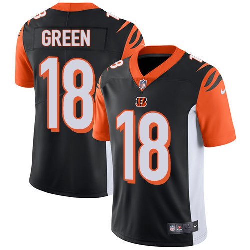 Nike Bengals #18 A.J. Green Black Team Color Stitched NFL Vapor Untouchable Limited Jersey - CCB174
