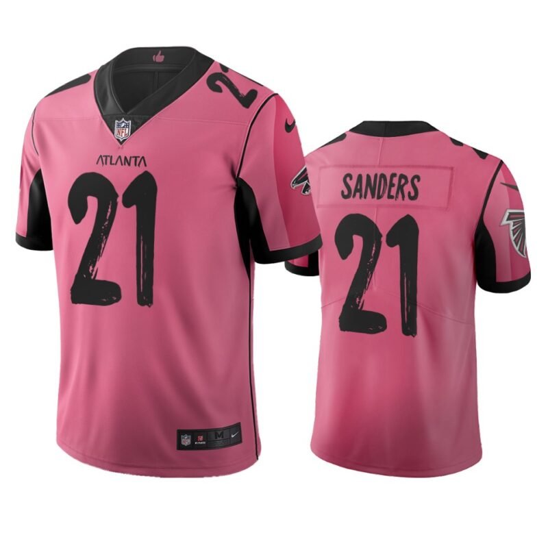 Atlanta Falcons #21 Deion Sanders Pink Vapor Limited City Edition NFL Jersey - AFJ110