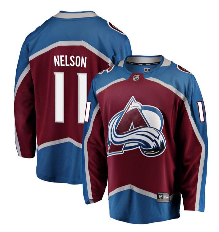 Burgundy Colorado Avalanche #11 Brock Nelson 2024-25 Home Stitched Jersey - AVS290