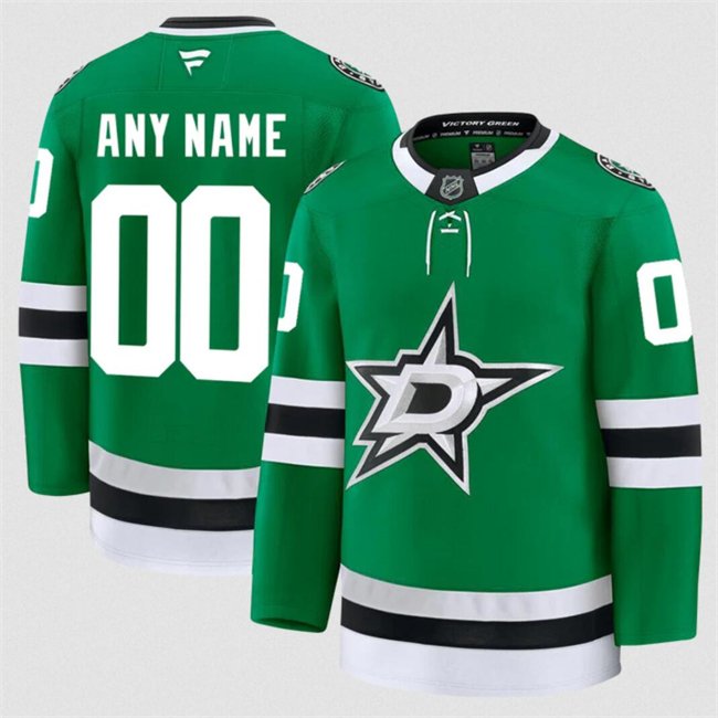 Green Dallas Stars Active Player Custom 2024-25 Home Stitched Hockey Jersey - DLS151