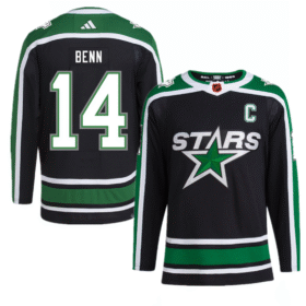 Black Dallas Stars #14 Jamie Benn 2022-23 Reverse Retro Stitched Jersey - DLS187
