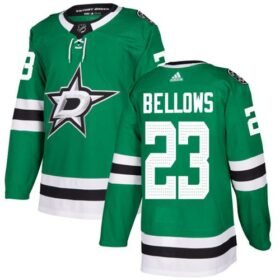 Adidas Stars #23 Brian Bellows Green Home Authentic Stitched NHL Jersey - DLS231