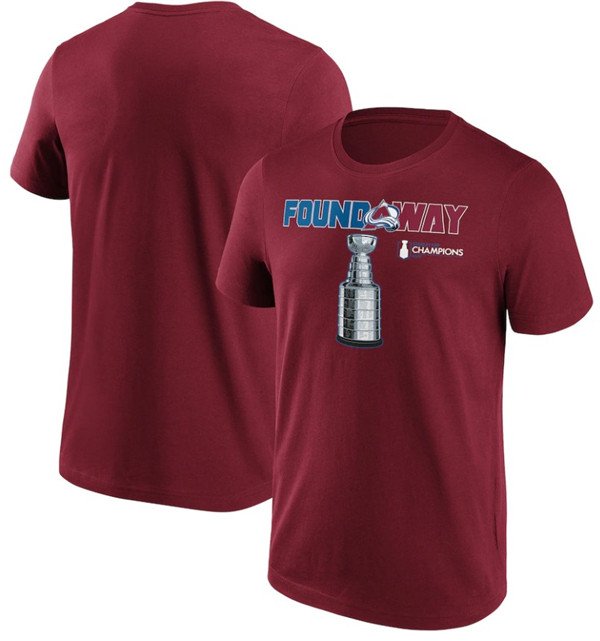 Colorado Avalanche Burgundy 2022 Stanley Cup Champions Jersey T-Shirt - AVS287