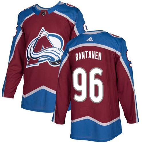 Adidas Avalanche #96 Mikko Rantanen Burgundy Home Authentic Stitched NHL Jersey - AVS128