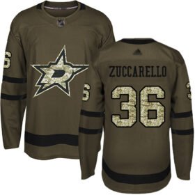 Adidas Stars #36 Mats Zuccarello Green Salute to Service Stitched NHL Jersey - DLS66