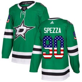 Adidas Stars #90 Jason Spezza Green Home Authentic USA Flag Stitched NHL Jersey - DLS256
