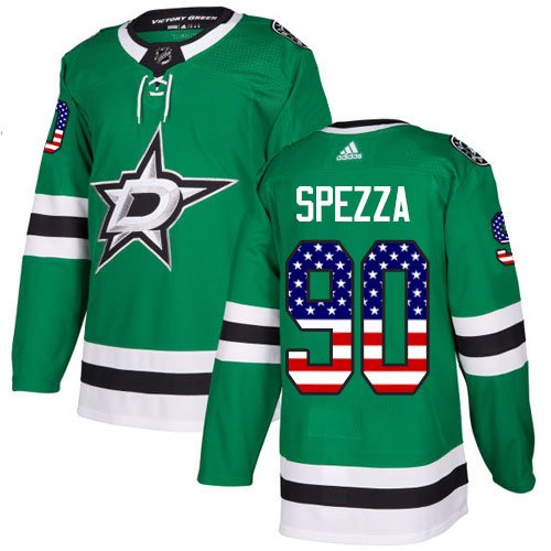 Adidas Stars #90 Jason Spezza Green Home Authentic USA Flag Stitched NHL Jersey - DLS256