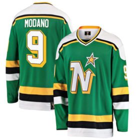 Green Dallas Stars #9 Mike Modano Stitched Jersey - DLS149