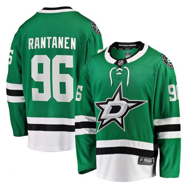 Green Dallas Stars #96 Mikko Rantanen Home Stitched Hockey Jersey - DLS61