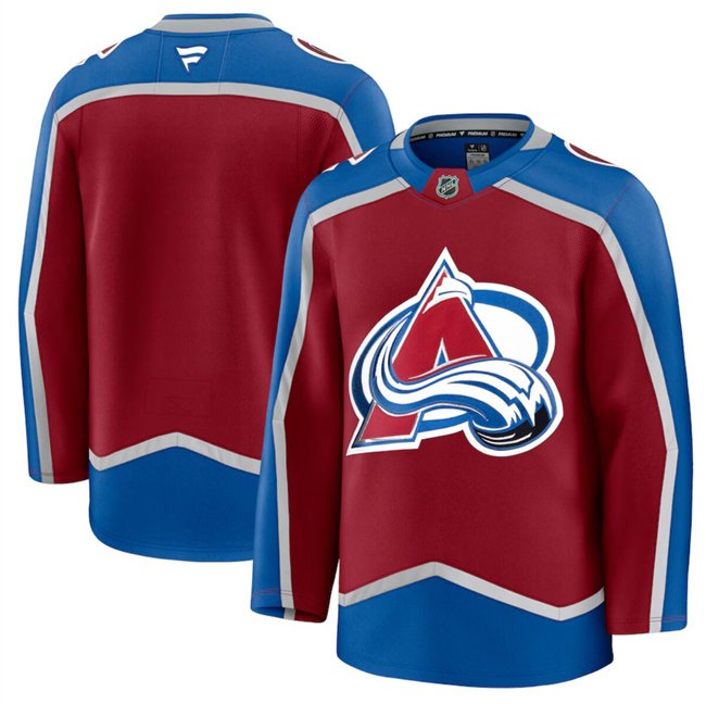 Burgundy Colorado Avalanche Blank 2024-25 Home Stitched Jersey - AVS107
