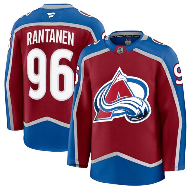 Burgundy Colorado Avalanche #96 Mikko Rantanen 2024-25 Home Stitched Jersey - AVS143