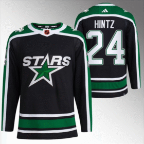 Black Dallas Stars #24 Roope Hintz 2022-23 Reverse Retro Stitched Jersey - DLS45
