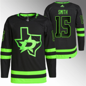 Black Dallas Stars #15 Craig Smith Stitched Jersey - DLS134