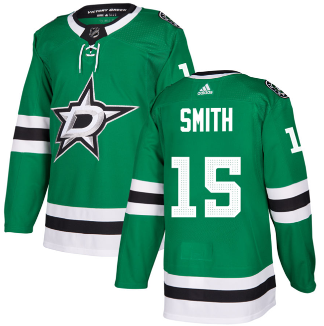 Green Dallas Stars #15 Craig Smith Stitched Jersey - DLS124