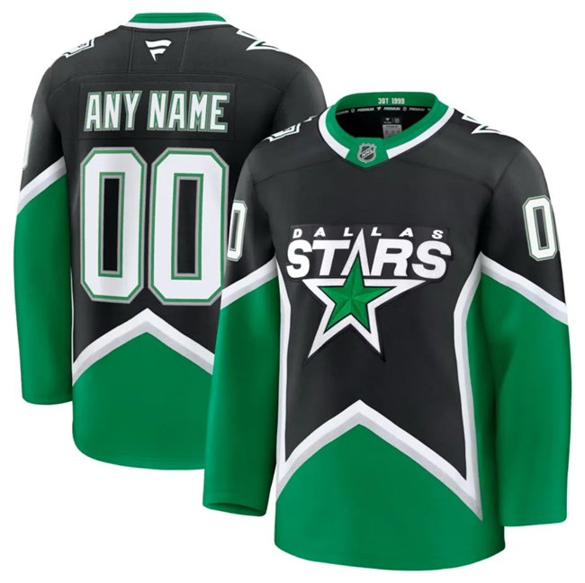 Black Dallas Stars Custom 2025-26 Alternate Stitched Hockey Jersey - DLS160