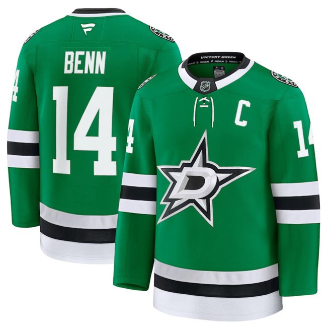Green Dallas Stars #14 Jamie Benn 2024-25 Home Stitched Hockey Jersey - DLS136