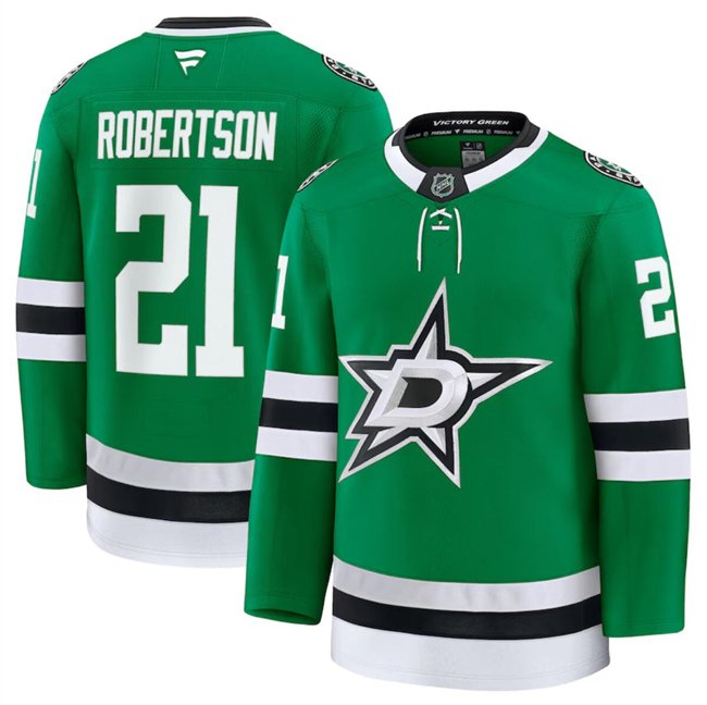 Green Dallas Stars #21 Jason Robertson 2024-25 Home Stitched Hockey Jersey - DLS250