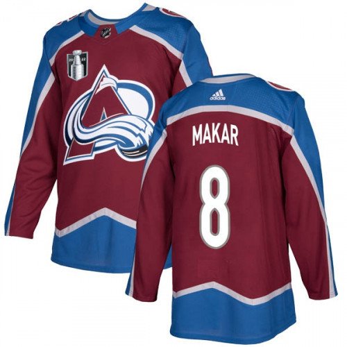Colorado Avalanche #8 Cale Makar 2022 Burgundy Stanley Cup Final Patch Stitched Jersey - AVS225