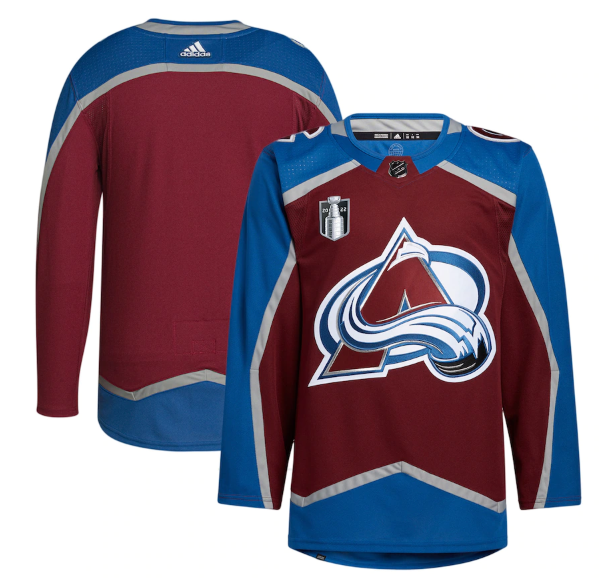 Colorado Avalanche Blank 2022 Burgundy Stanley Cup Final Patch Stitched Jersey - AVS272