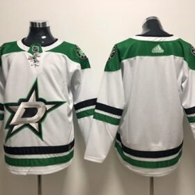Adidas Stars Blank White Road Authentic Stitched NHL Jersey - DLS60
