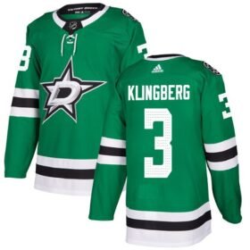 Adidas Stars #3 John Klingberg Green Home Authentic Stitched NHL Jersey - DLS145