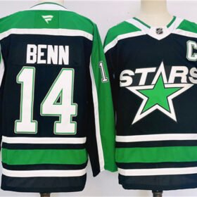 Black Dallas Stars #14 Jamie Benn 2024-25 Reverse Retro Stitched Jersey - DLS201