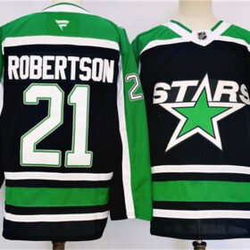 Black Dallas Stars #21 Jason Robertson 2024-25 Reverse Retro Stitched Jersey - DLS47