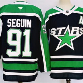 Black Dallas Stars #91 Tyler Seguin 2024-25 Reverse Retro Stitched Jersey - DLS239