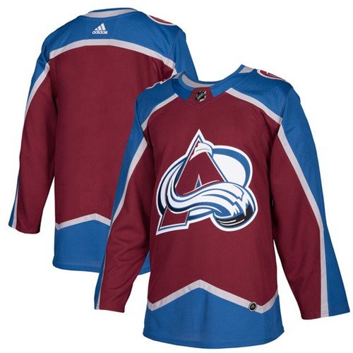 Adidas Avalanche Blank Burgundy Home Authentic Stitched NHL Jersey - AVS77