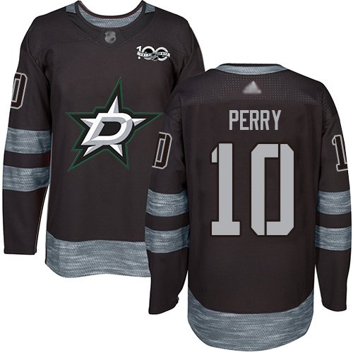 Adidas Stars #10 Corey Perry Black 1917-2017 100th Anniversary Stitched NHL Jersey - DLS14