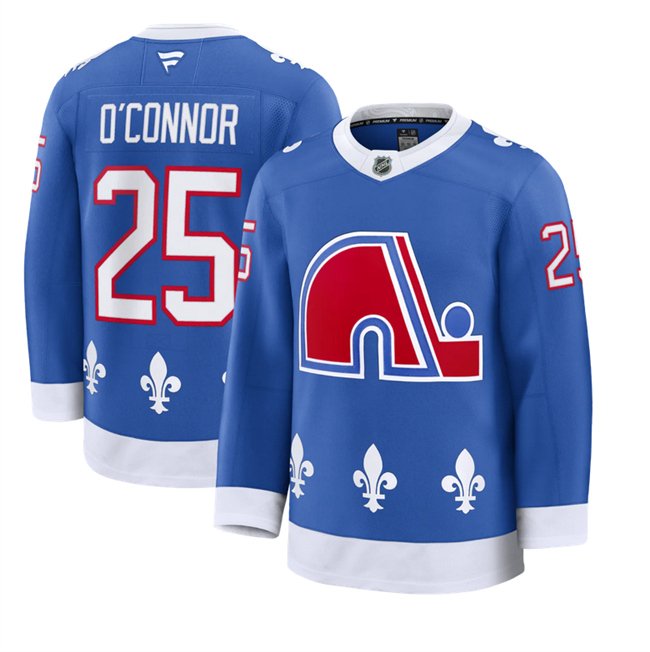 Blue Colorado Avalanche #25 Logan O'Connor 2025 Alternate Stitched Jersey - AVS27