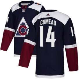 Adidas Avalanche #14 Blake Comeau Navy Alternate Authentic Stitched NHL Jersey - AVS212