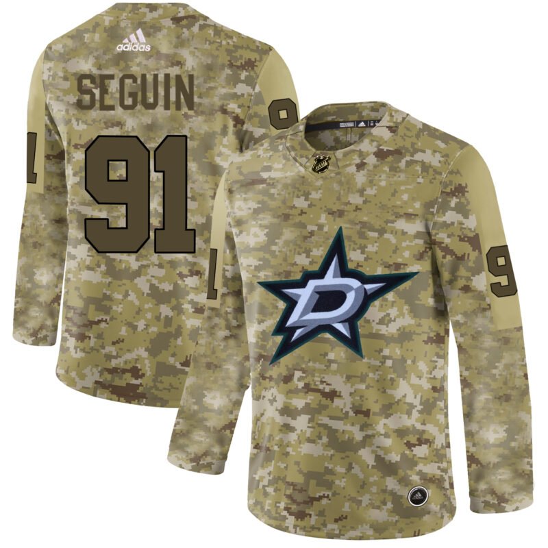 Adidas Stars #91 Tyler Seguin Camo Authentic Stitched NHL Jersey - DLS243