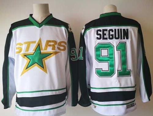 Adidas Stars #91 Tyler Seguin White Road Authentic Stitched NHL Jersey - DLS226