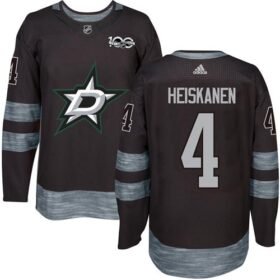 Adidas Stars #4 Miro Heiskanen Black 1917-2017 100th Anniversary Stitched NHL Jersey - DLS92