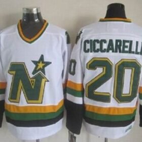 Stars #20 Dino Ciccarelli White CCM Throwback Stitched NHL Jersey - DLS175