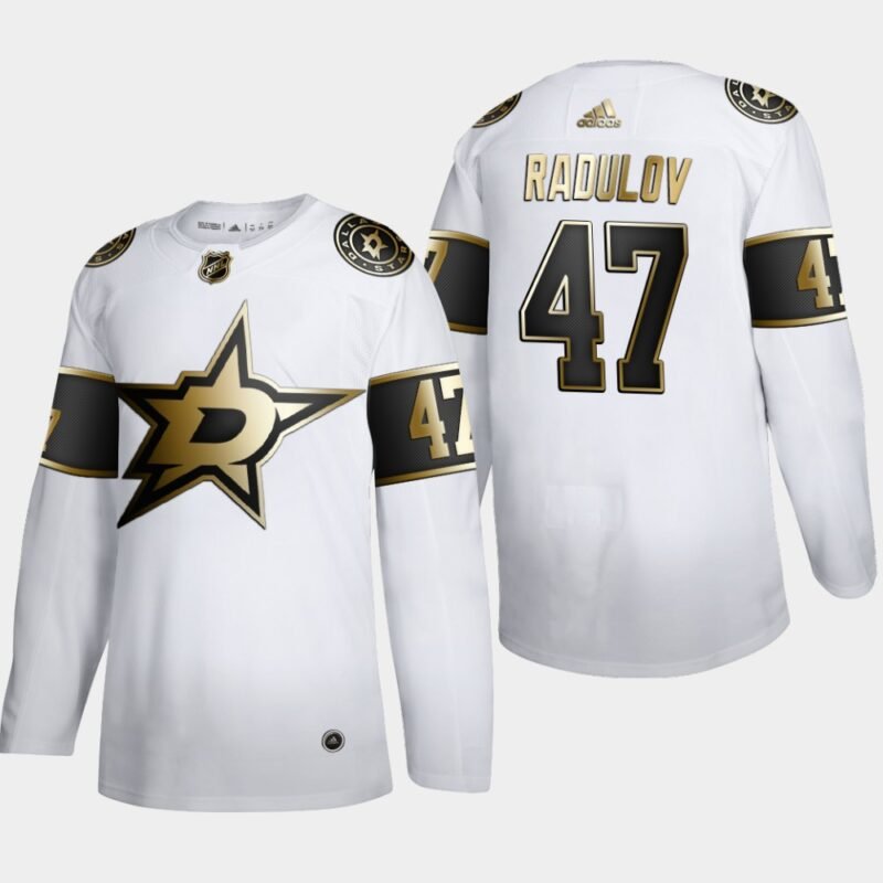 Dallas Stars #47 Alexander Radulov Adidas White Golden Edition Limited Stitched NHL Jersey? - DLS15