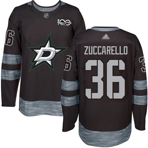 Adidas Stars #36 Mats Zuccarello Black 1917-2017 100th Anniversary Stitched NHL Jersey - DLS89